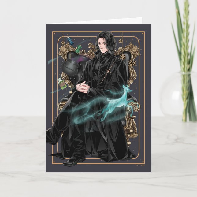 Carte Professeur Anime Severus Snape assis (Devant)