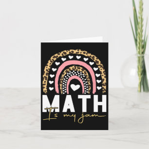 Carte Professeur de maths - Math Is My Jam