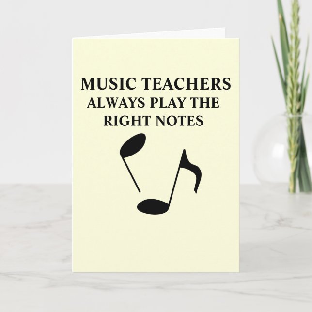 Carte Professeur de musique (Devant)