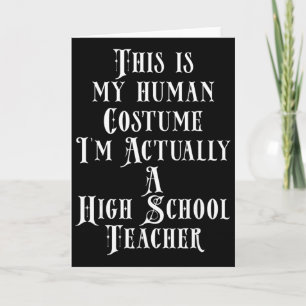 Carte Professeur d'école secondaire drôle Cadeau d'appré