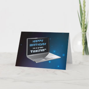 Carte Professeur d'informatique de nous tous Anniversair