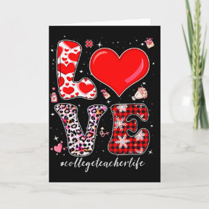 Carte Professeur d'université d'amour Saint Valentin Léo
