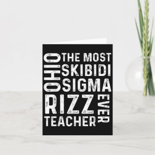 Carte Professeur Skibidi Sigma Rizz le plus drôle de tou
