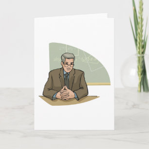 Carte Professeur Universitaire Homme Éducateur Enseignan