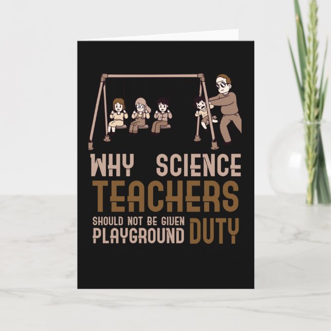 Carte Professeurs de sciences plaisanter Brown (Devant)