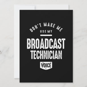 Carte Profession professionnelle de technicien de radiod