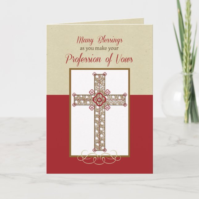 Carte Profession religieuse de vaches Félicitations Cros (Devant)