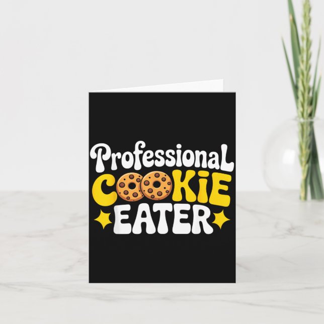 Carte Professional Cookie Eater Cookie Lover Chocolate C (Devant)