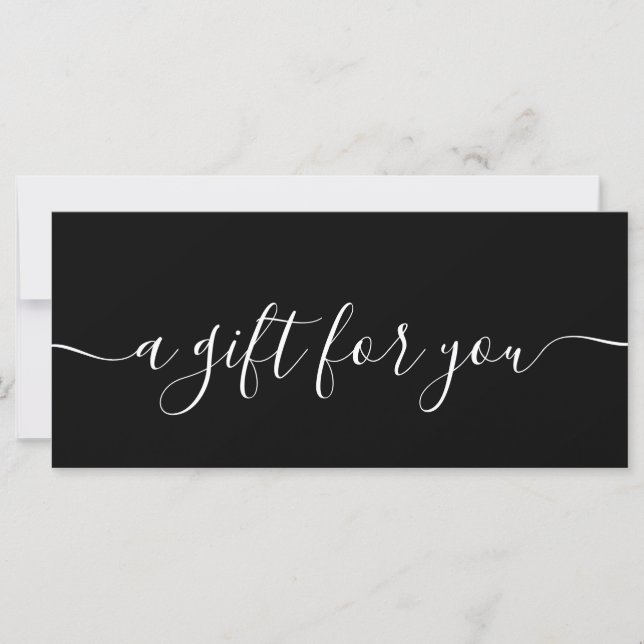 Carte Professional Simple Chic Boutique Certificat cadea (Devant)