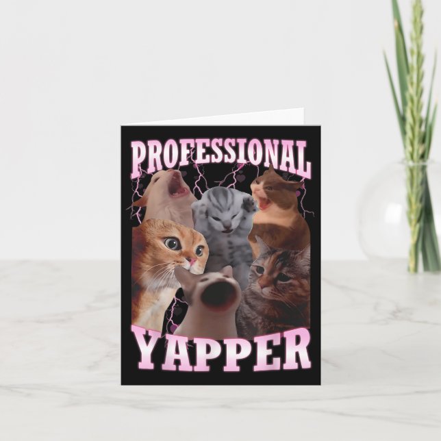 Carte Professional Yapper Chat Mème Drôle Odly Spécifiqu (Devant)