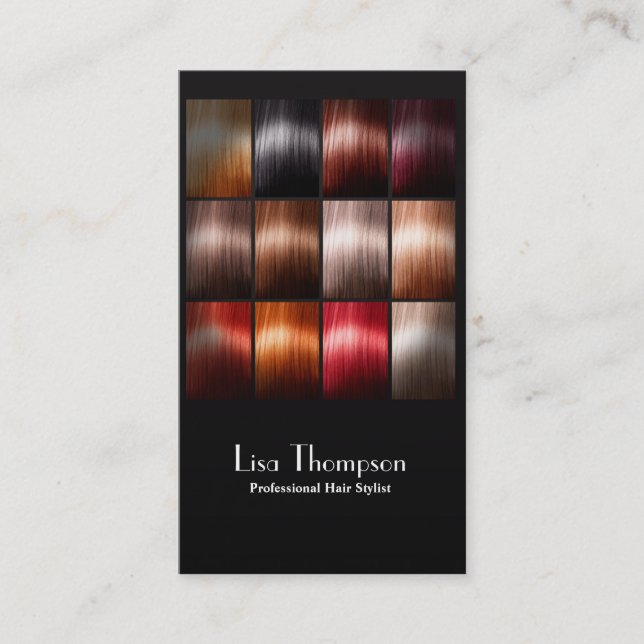 Carte professionnelle de salon de studio de beauté (Devant)