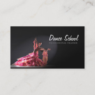 Carte professionnelle d'école de danse de studio