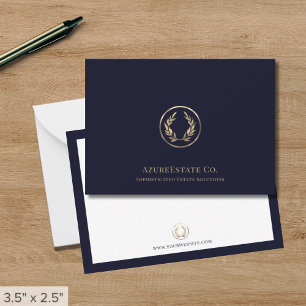 Carte professionnelle Gold Logo Business Note