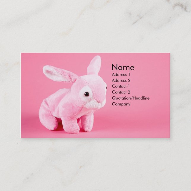 Carte profil Bunny Plush (Devant)