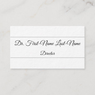 Carte Profil du directeur de texte de script