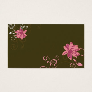 Carte profil floral