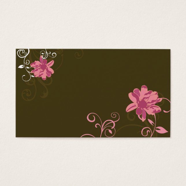 Carte profil floral (Devant)