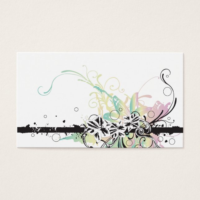 Carte profil floral (Devant)