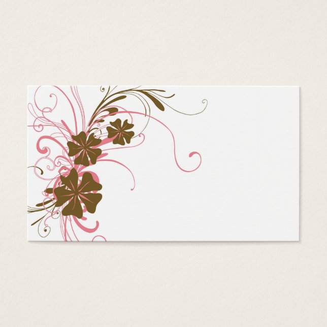 Carte profil floral (Devant)