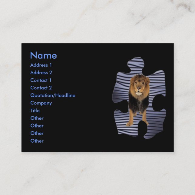 Carte profil Lion King (Devant)