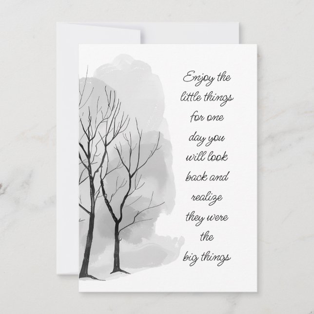 Carte Profitez de petites choses Citation de vie inspira (Devant)
