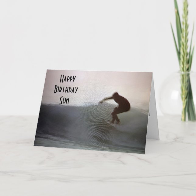 CARTE PROFITEZ DE VOTRE FILS D'ANNIVERSAIRE (Devant)