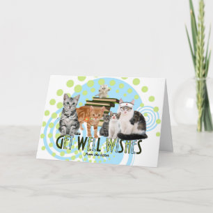 Carte Profitez des chats mignons de groupe comme médecin