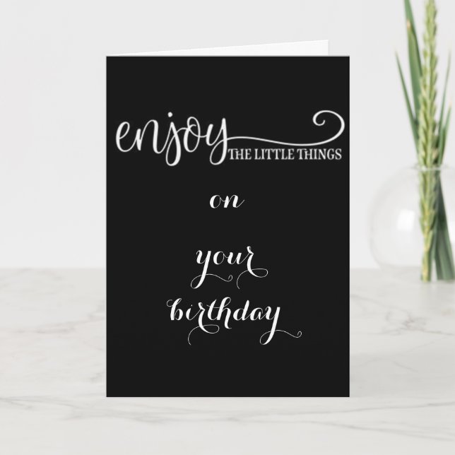 CARTE ***PROFITEZ DES PETITES CHOSES*** & GRANDES (Devant)
