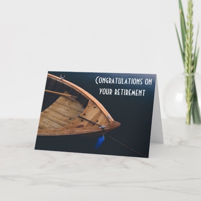 CARTE PROFITEZ ET FÉLICITEZ DE VOTRE **RETRAITE** (Devant)