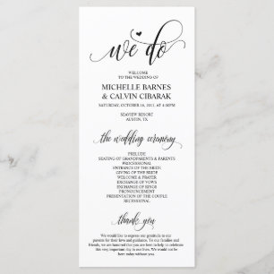 Carte programme mariage dans design moderne v4