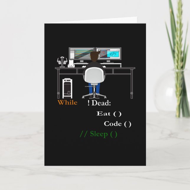 Carte Programmeur et développeur informatique (Devant)
