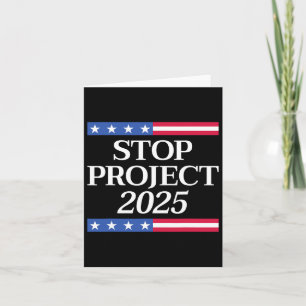Carte Projet 2025 Anti Trump Drapeau américain Femmes po