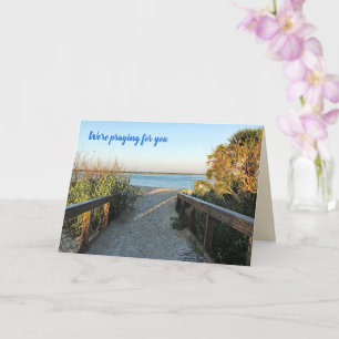 Carte Promenade De Plage Priez Pour Vous Message Écritur