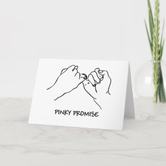 Carte Promesse rosâtre