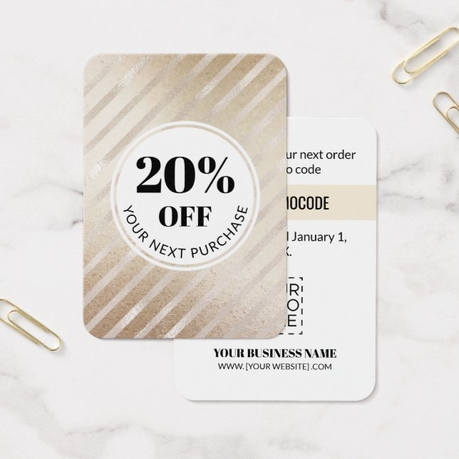 Carte Promo Code Gold Stripes (Bureau)