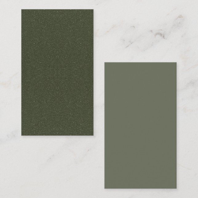 Carte Promo Verte Moss Texturée - Personnalisée (Devant / Derrière)