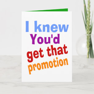 Carte promotion d'emploi drôle