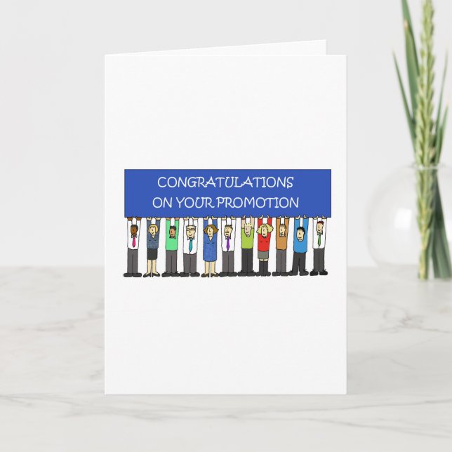 Carte Promotion Félicitations Cartoon People (Devant)