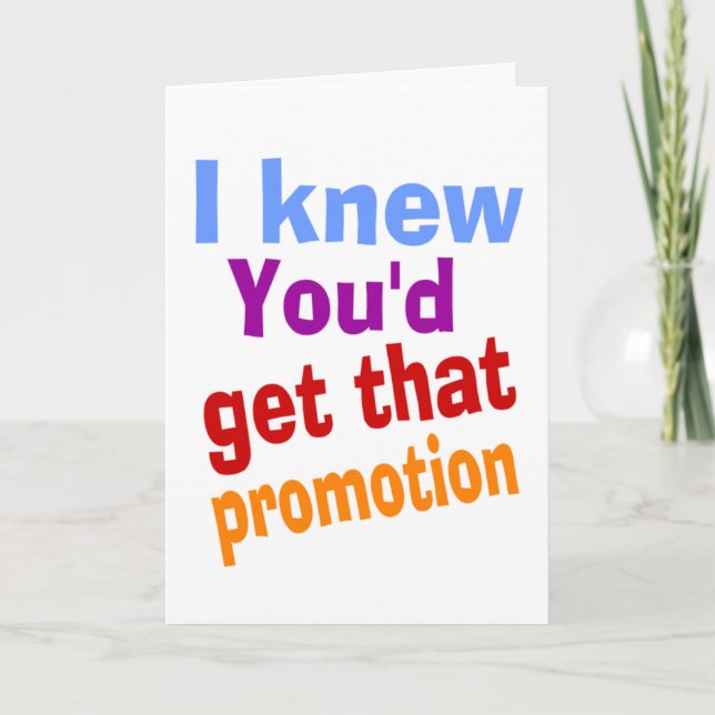 Carte promotion professionnelle amusante (Devant)