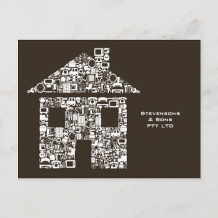 Carte promotionnelle de vente d'affaires à la