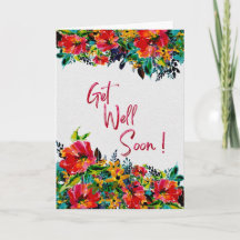 Prompt rétablissement – Aquarelle florale lumineus