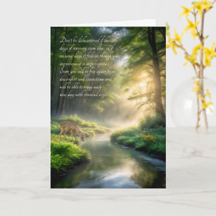 Carte Prompt rétablissement Sentimental Ruisseau et Cerf
