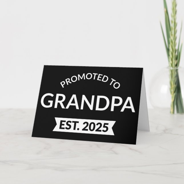 Carte Promu À Grand-Père Est. 2025 II (Devant)