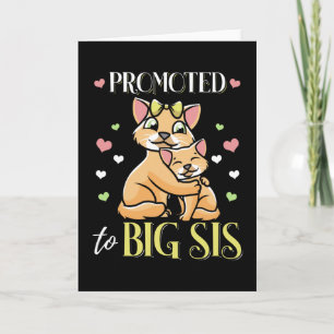 Carte Promu À Grande Soeur Mignonne Gros Sis