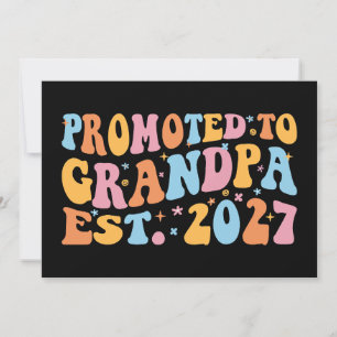 Carte Promu Grand-père Estimé 2027 Nouveau Papa