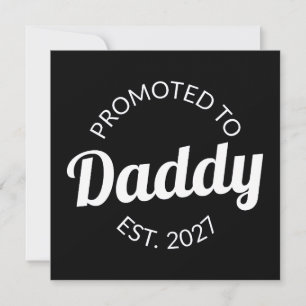 Carte Promu Papa 2027 Nouveau Papa Baby Shower Je