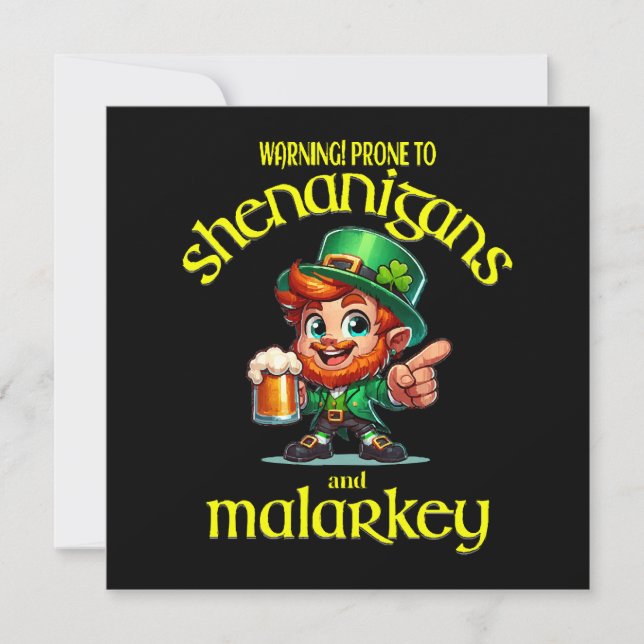 Carte Prone to shenanigans (Devant)