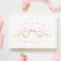 Proposition chic Flower avec Bow et nom rose