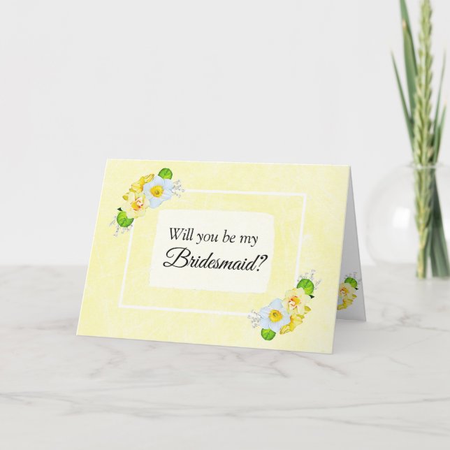 Carte Proposition de Bridesmaid (Devant)