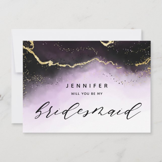 Carte Proposition d'Ethereal Mist Ombre Amethyst Bridesm (Devant)